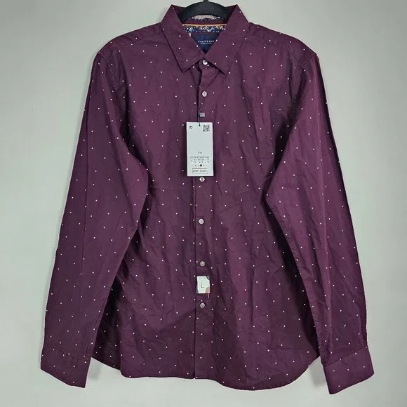 Cactus Man | Shirts | Cactus Man Ricky Singh Polka Dot Nwt Mens Large Long  Sleeve Purple Button Shirt | Poshmark